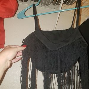 Fringe crop top